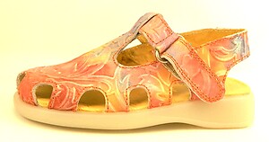 B-6814 - Orange Tropical Sandals - Euro 25 Size 8