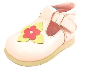 B-6919 - Pink Flower Shoes - Euro 18 Size 3
