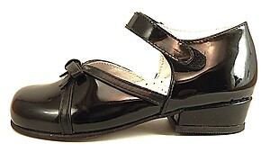 B-7003 - Black Patent Mary Janes - European 25 Size 7.5