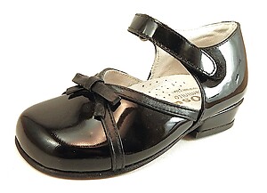 B-7003 - Black Patent Mary Janes - European 25 Size 7.5