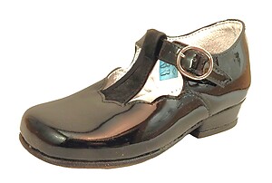 B-7007 - Black Patent Dress Shoes - Euro 25 Size 7