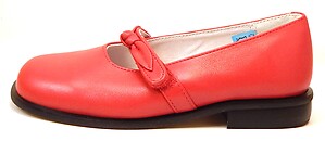 B-7011 - Red Bow Shoes - Euro 28 Size 10.5