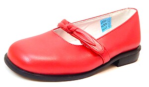 B-7011 - Red Bow Shoes - Euro 28 Size 10.5