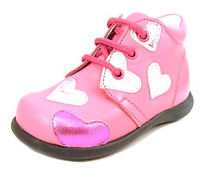 B-7019 (Sale) - Pink heart boots - Euro 20 Size 4.5