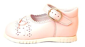B-7037 - Pink Bow Mary Janes - Euro 19 Size 4