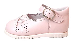 B-7037 - Pink Bow Mary Janes - Euro 19 Size 4