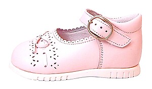 B-7037 - Pink Bow Mary Janes - Euro 19 Size 4
