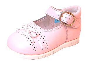 B-7037 - Pink Bow Mary Janes - Euro 19 Size 4