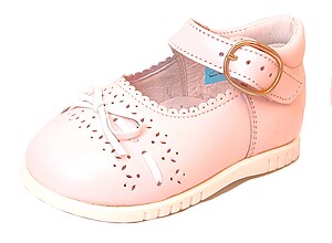 B-7037 - Pink Bow Mary Janes - Euro 19 Size 4