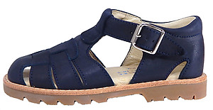 B-7119 - Navy Blue Nubuck Sandals