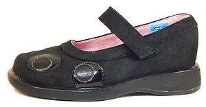 FARO B-7123 - Black Nubuck Mary Janes - Euro 25 Size 7