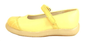 B-7416 - Yellow Mary Janes - European 25 Size 8
