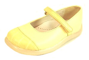 B-7416 - Yellow Mary Janes - European 25 Size 8