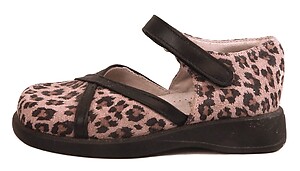 B-7129 - Pink Leopard Mary Janes - Euro 25 Size 7.5