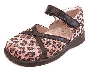 B-7129 - Pink Leopard Mary Janes - Euro 25 Size 7.5