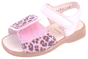 FARO B-7152 - Leopard-Cheetah Leather Sandals