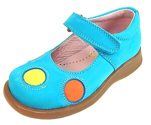 FARO B-7308 - Turquoise Nubuck Mary Janes