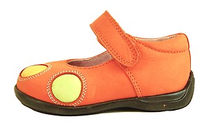 B-7310 - Orange Mary Janes - Euro 19 Size 4