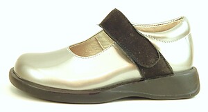 FARO B-7318 - Silver Patent Mary Janes - Euro 24 Size 8