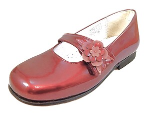 B-7400 - Burgundy Mary Janes - Euro 27 Size 10