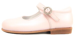 B-7426 - Pink Rhinestone Buckle Dress Shoes