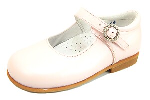 B-7426 - Pink Rhinestone Buckle Dress Shoes