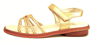 B-7520 - Gold Woven Dress Sandals - Euro 28 Size 10.5
