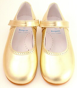 FARO B-7704 - Gold Dress Mary Janes