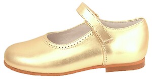 B-7704 op - Gold Mary Janes