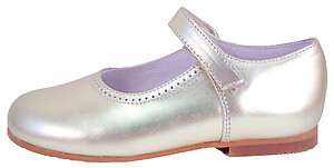 B-7704 - Silver Mary Janes