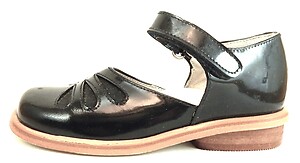 B-7729 - Black Patent Dress Shoes - European 24 Size 7