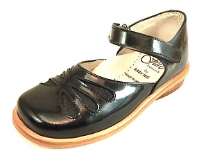 B-7729 - Black Patent Dress Shoes - European 24 Size 7