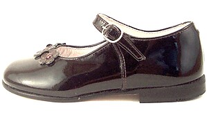 B-7732 - Brown Patent Mary Janes