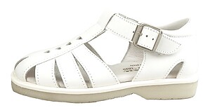 B-8064 - White Heart Fisherman Sandals