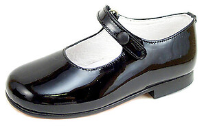P-2550 - Dark Navy Patent Mary Janes