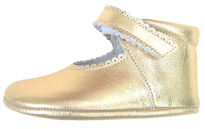 DO-103 - Gold Dress Crib Shoes