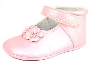 DO-130S - Fushia Metallic Dress Crib Shoes