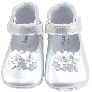 DO-130S - Silver Crib Shoes