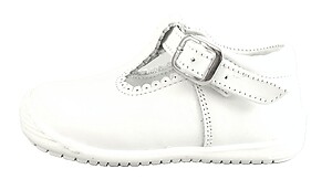 E0-138 - White T-Strap Cruisers