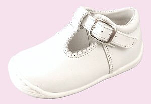 E0-138 - White T-Strap Cruisers