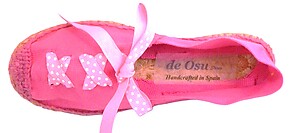 E-18 - Fuschia Polka Dot Espadrilles