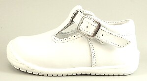 E0-138 - White T-Strap Cruisers