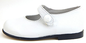 FARO F-2466 - White Button Mary Janes