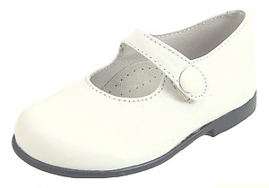 FARO F-2466 - White Button Mary Janes