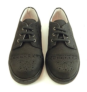 FARO F-2740 - Black Nubuck Oxfords - Euro 25 Size 8