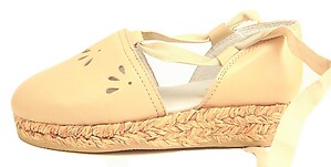 FARO F-3319 - Cream Leather Espadrilles