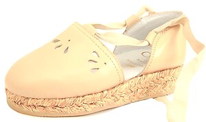 FARO F-3319 - Cream Leather Espadrilles