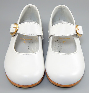 FARO F-3343 - White Dress Mary Janes - Euro 22 Size 6-6.5