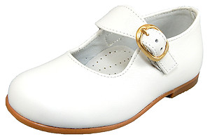 FARO F-3343 - White Dress Mary Janes - Euro 22 Size 6-6.5
