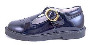 FARO F-3896 - Navy Patent T-Straps